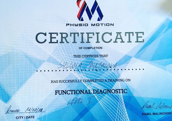 Diagnostyka funkcjonalna certyfikat